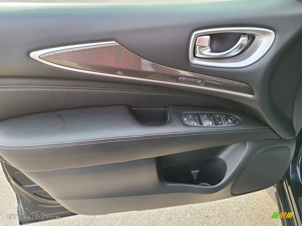 2017 Infiniti QX60 AWD Graphite Door Panel Photo #141227360