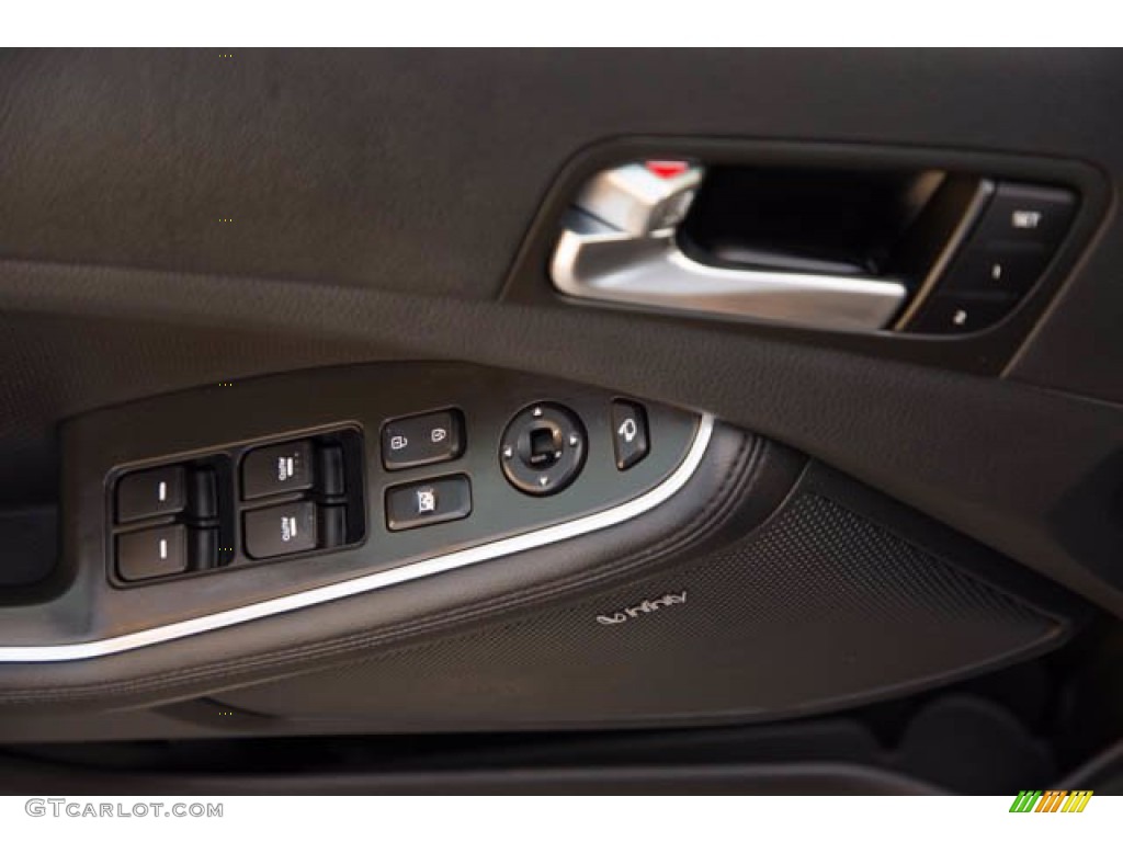 2016 Kia Optima EX Hybrid Black Door Panel Photo #141227404