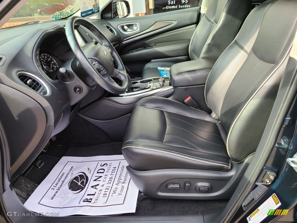 Graphite Interior 2017 Infiniti QX60 AWD Photo #141227407