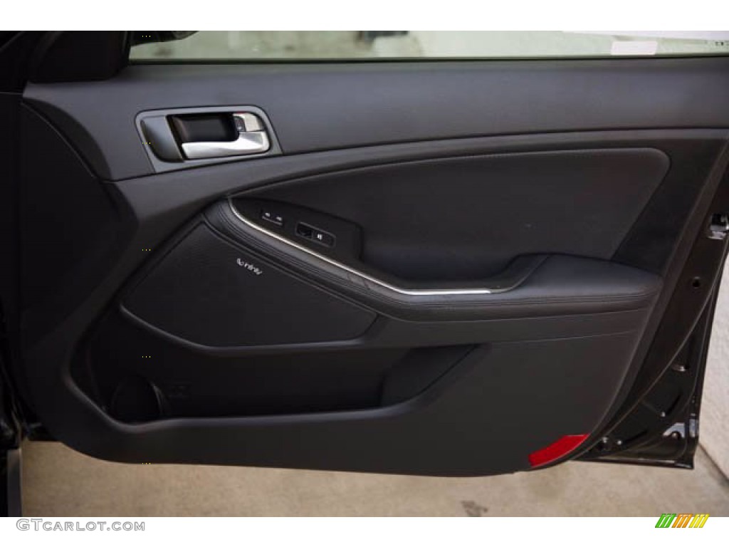 2016 Kia Optima EX Hybrid Black Door Panel Photo #141227458