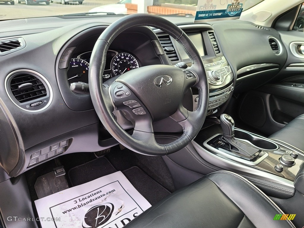 2017 Infiniti QX60 AWD Graphite Dashboard Photo #141227482