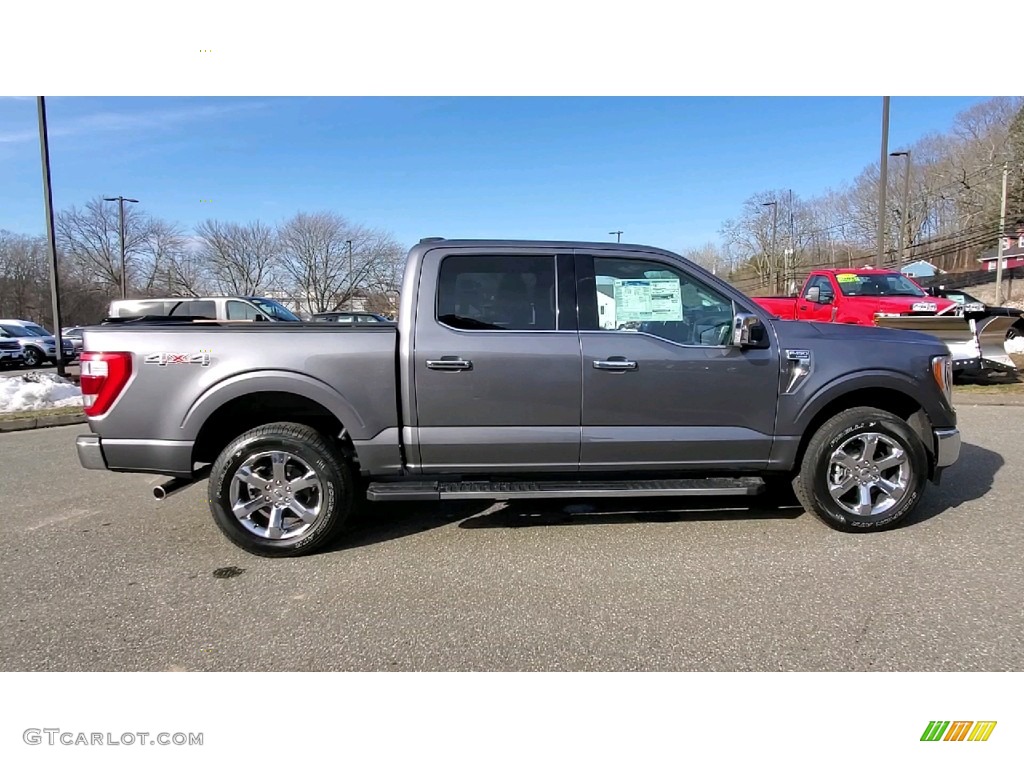 2021 F150 Lariat SuperCrew 4x4 - Carbonized Gray / Black photo #8