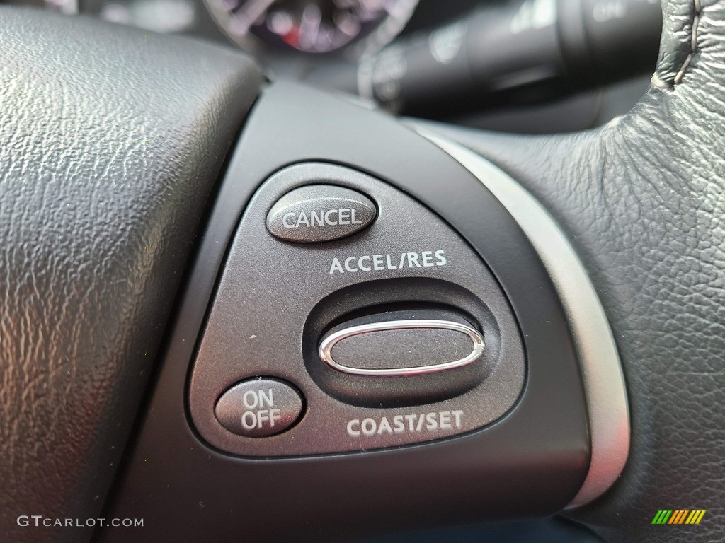 2017 Infiniti QX60 AWD Graphite Steering Wheel Photo #141227626