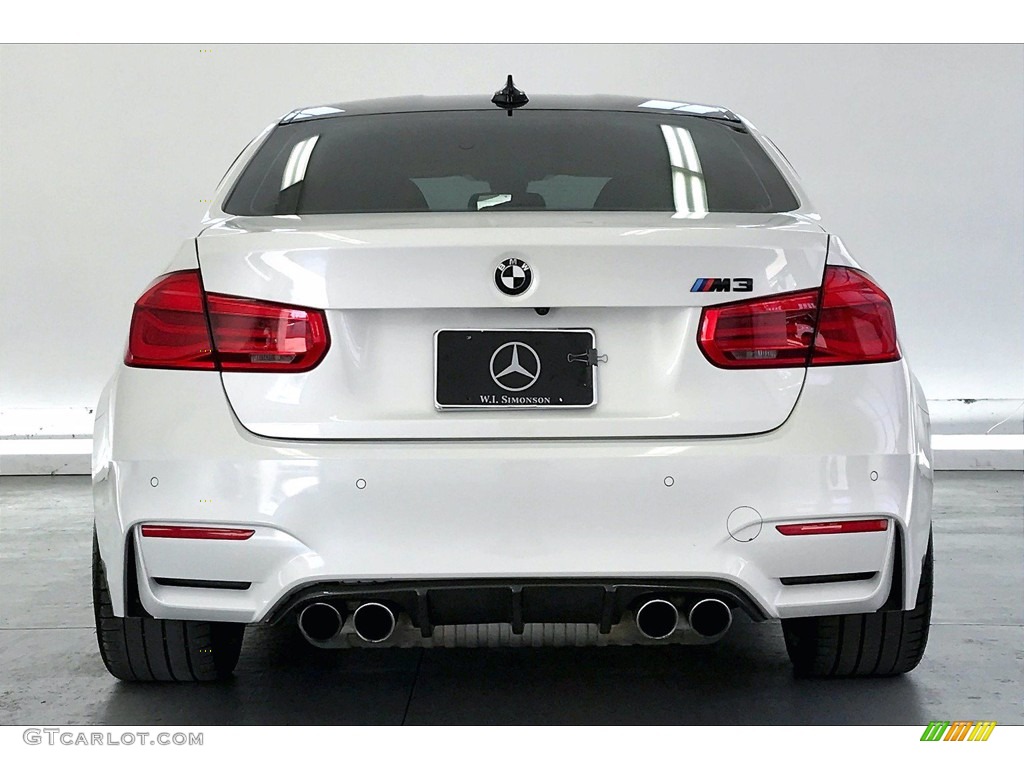 2016 M3 Sedan - Mineral White Metallic / Black photo #3
