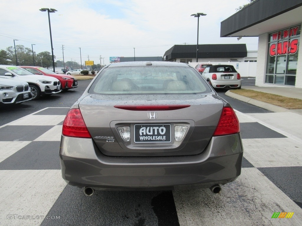 2007 Accord EX-L V6 Sedan - Desert Mist Metallic / Ivory photo #4