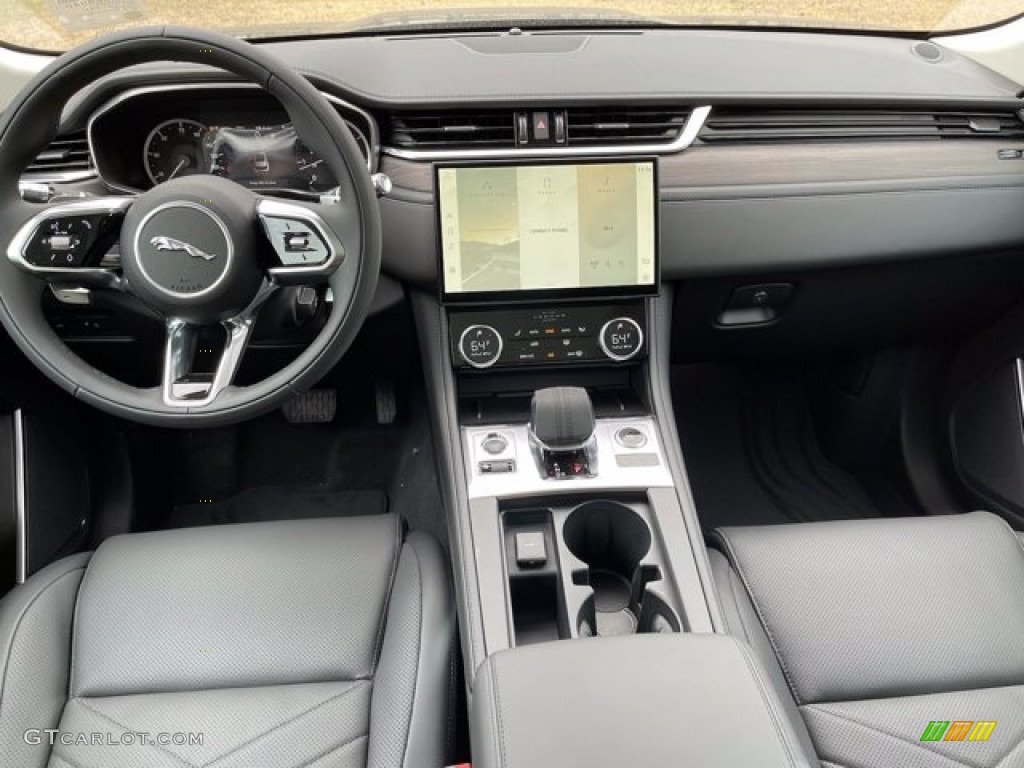 2021 Jaguar F-PACE P250 S Ebony/Ebony Dashboard Photo #141229504