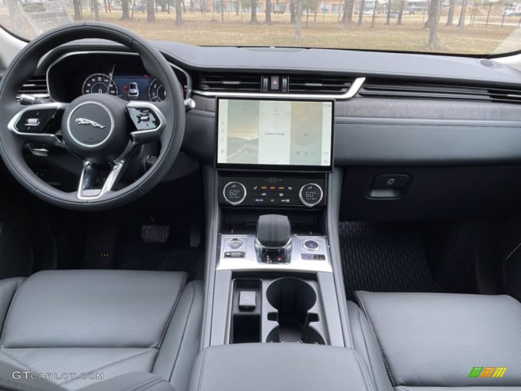 2021 Jaguar F-PACE P340 S Ebony/Ebony Dashboard Photo #141230134