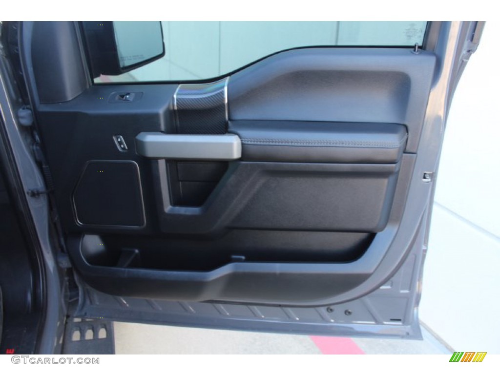 2020 Ford F150 SVT Raptor SuperCrew 4x4 Black Door Panel Photo #141230464