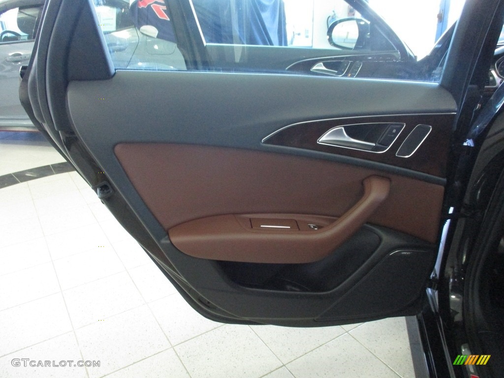 2017 Audi A6 2.0 TFSI Premium Plus quattro Nougat Brown Door Panel Photo #141231928