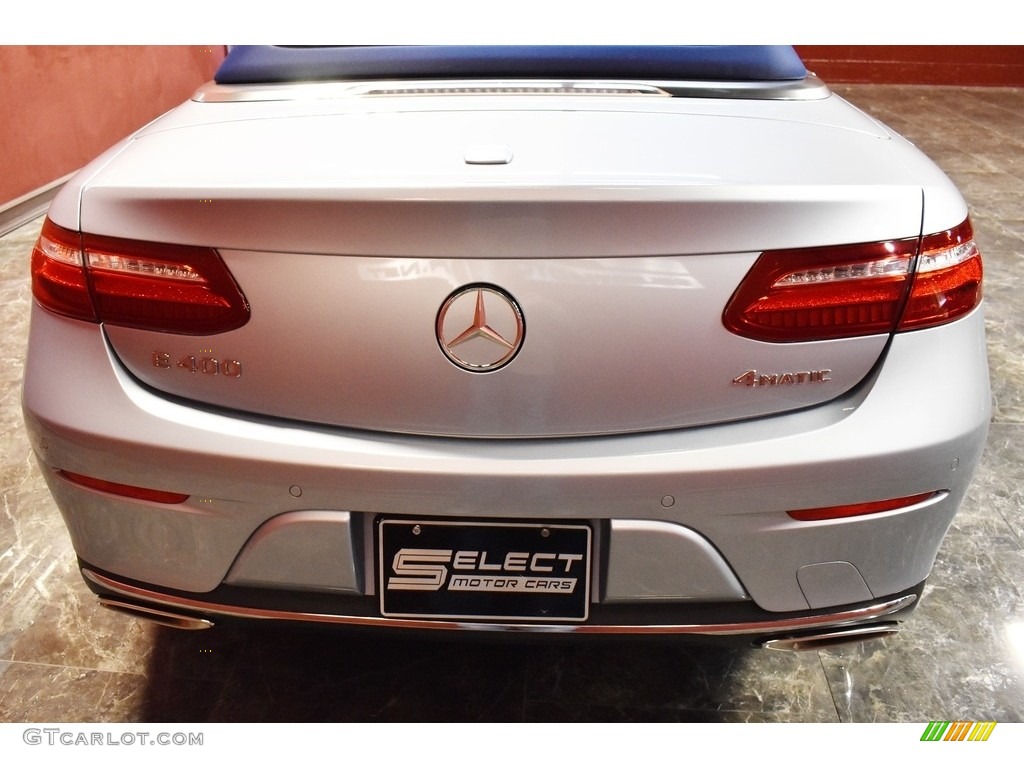 2018 E 400 Convertible - Diamond Silver Metallic / Macchiato Beige/Yacht Blue photo #6