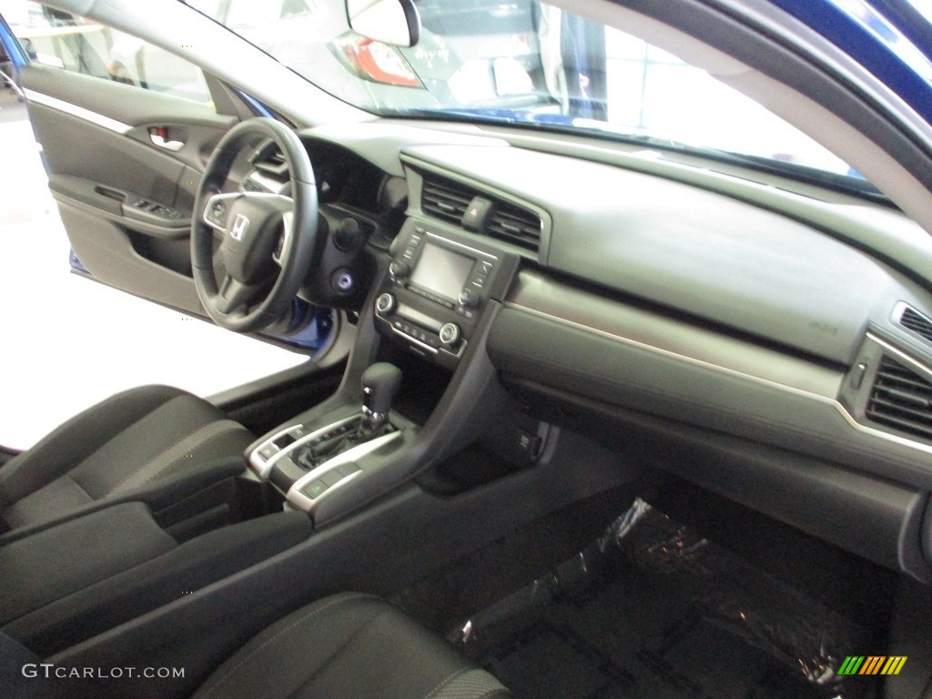 2018 Civic LX Sedan - Aegean Blue Metallic / Black photo #15