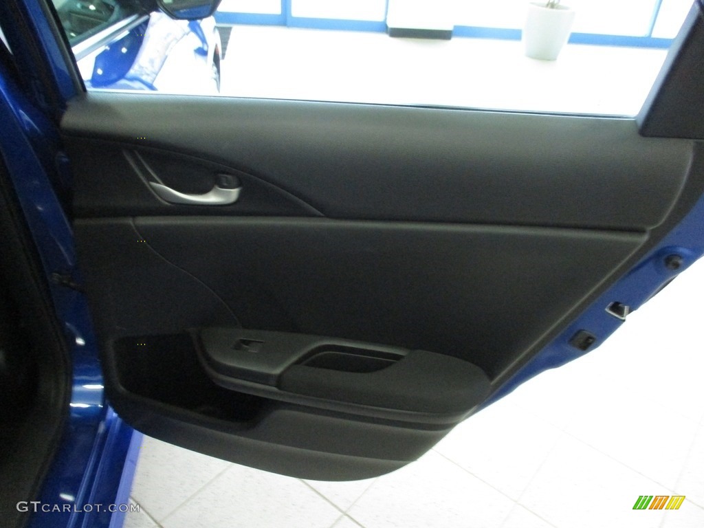 2018 Civic LX Sedan - Aegean Blue Metallic / Black photo #17