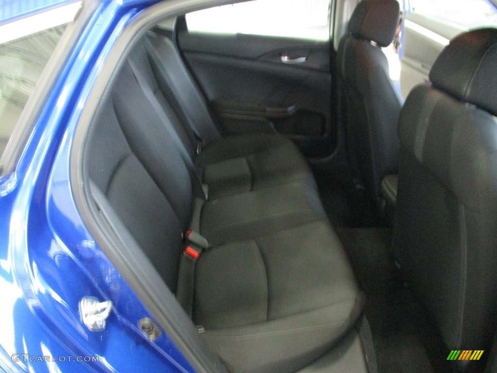 2018 Civic LX Sedan - Aegean Blue Metallic / Black photo #19