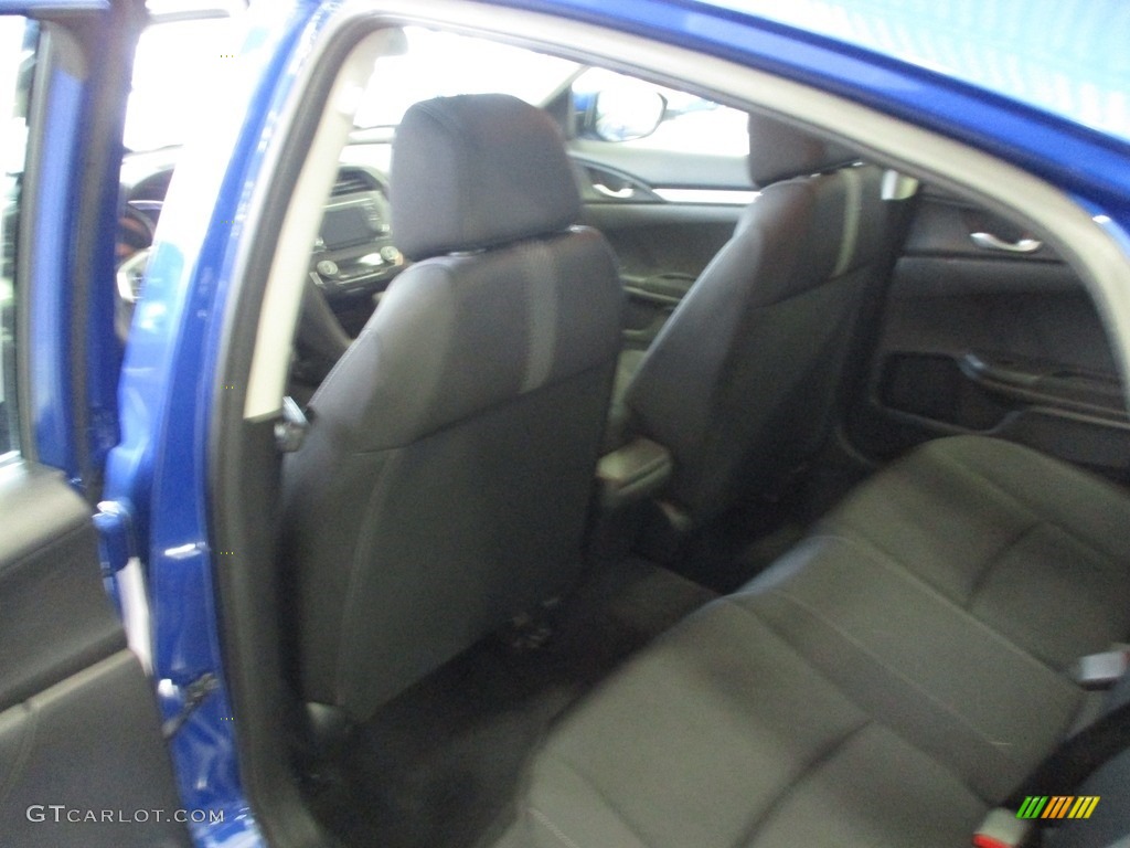 2018 Civic LX Sedan - Aegean Blue Metallic / Black photo #23