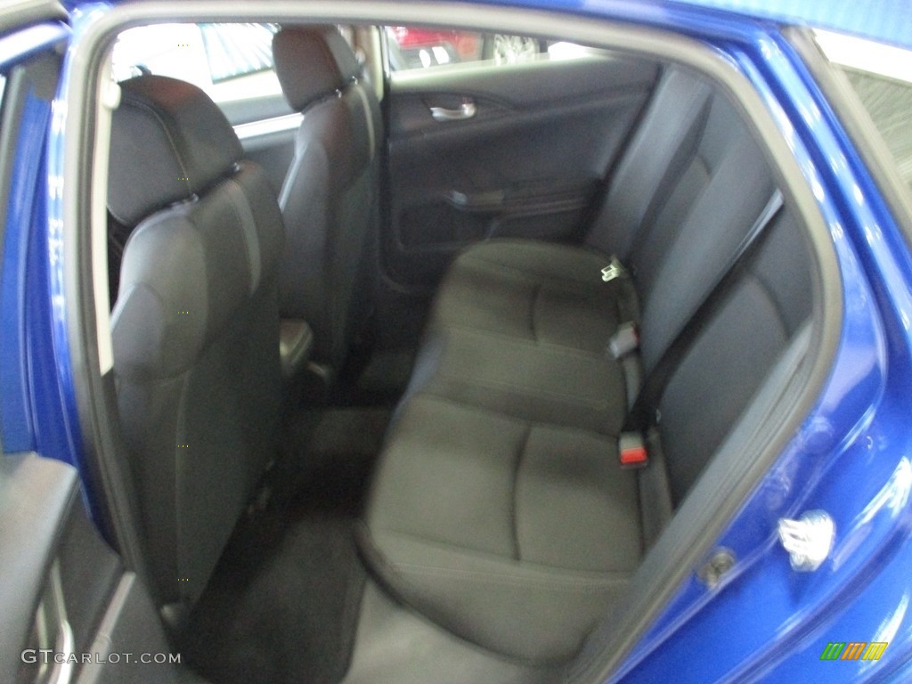 2018 Civic LX Sedan - Aegean Blue Metallic / Black photo #24