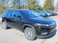 Diamond Black Crystal Pearl 2021 Jeep Cherokee Latitude Lux 4x4 Exterior