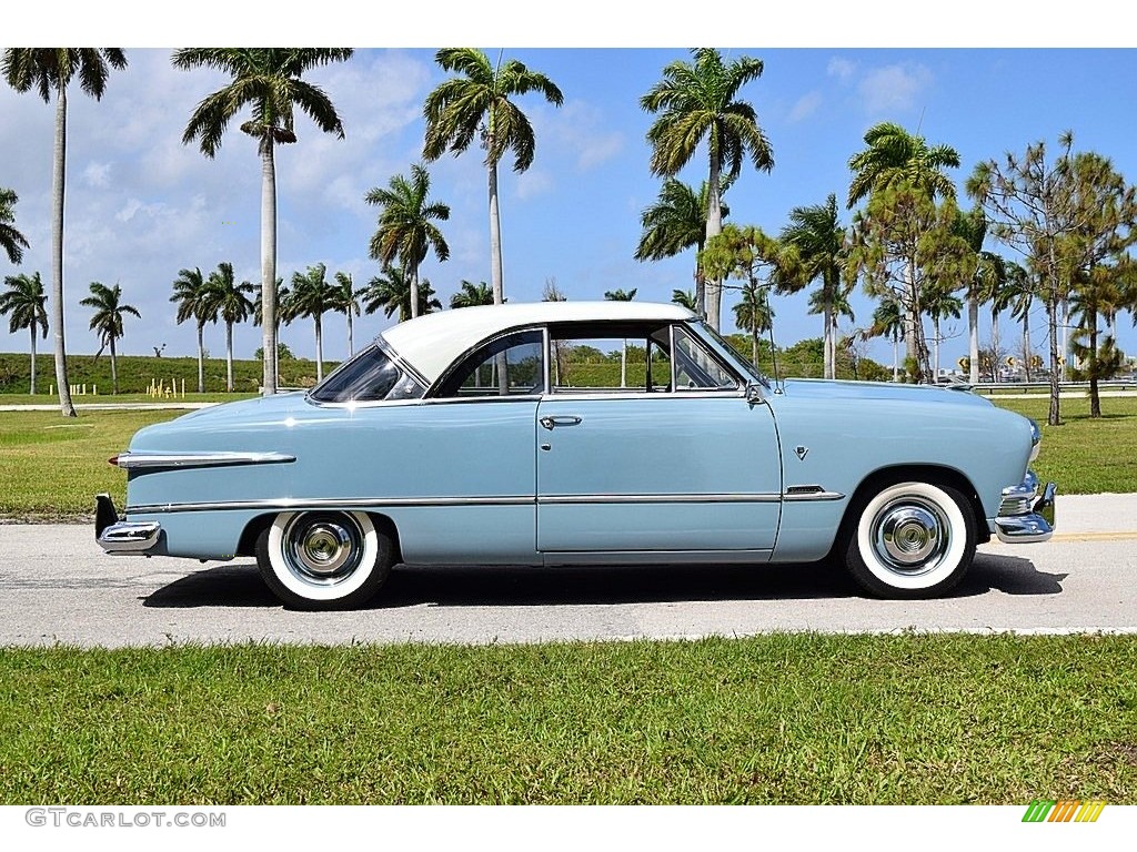 Light Blue 1951 Ford Victoria Sedan Exterior Photo #141234668