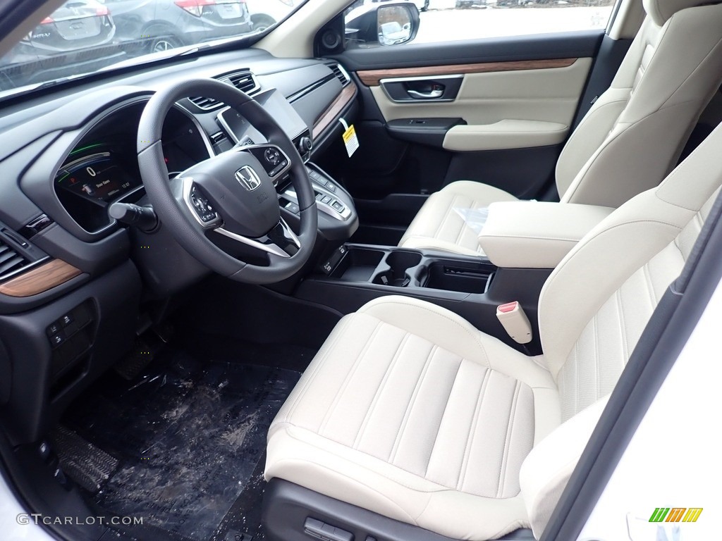 Ivory Interior 2021 Honda CR-V EX-L AWD Hybrid Photo #141237494