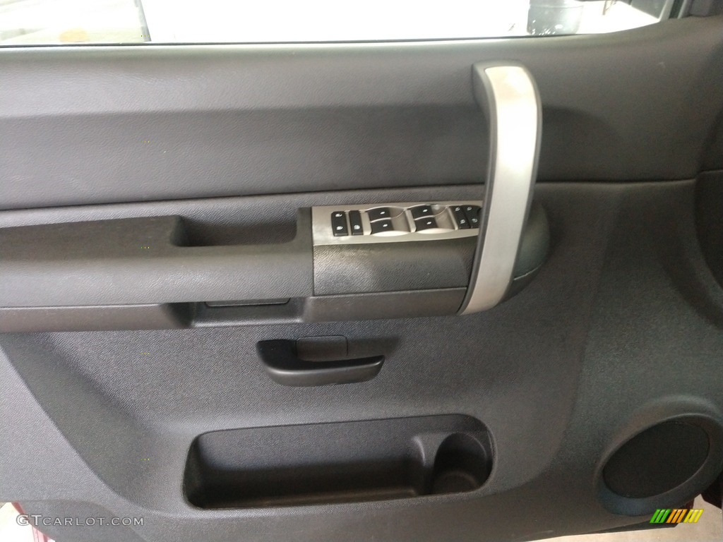 2009 Chevrolet Silverado 1500 LT Extended Cab Ebony Door Panel Photo #141237554