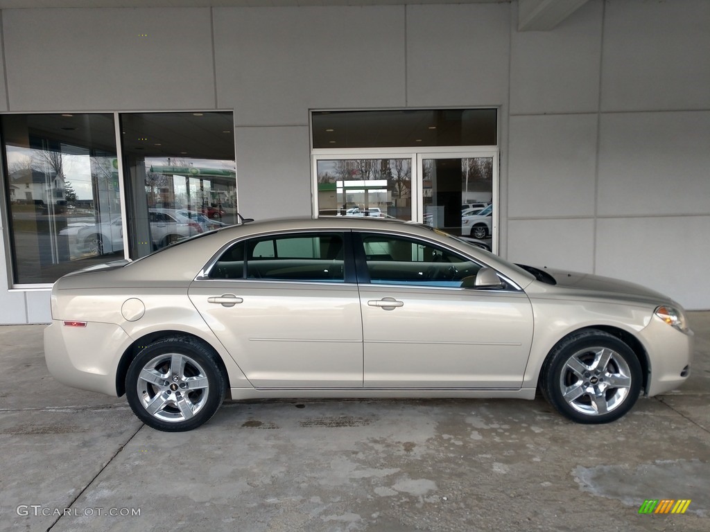 2010 Malibu LT Sedan - Gold Mist Metallic / Cocoa/Cashmere photo #3