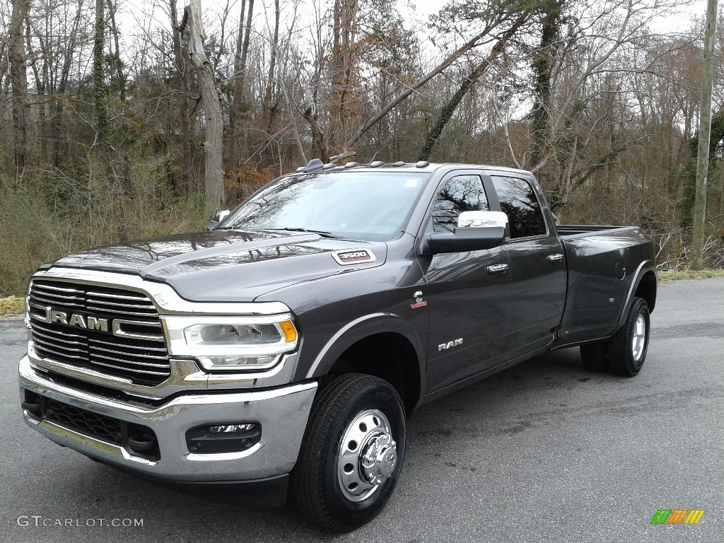 2021 3500 Laramie Crew Cab 4x4 - Granite Crystal Metallic / Black photo #2