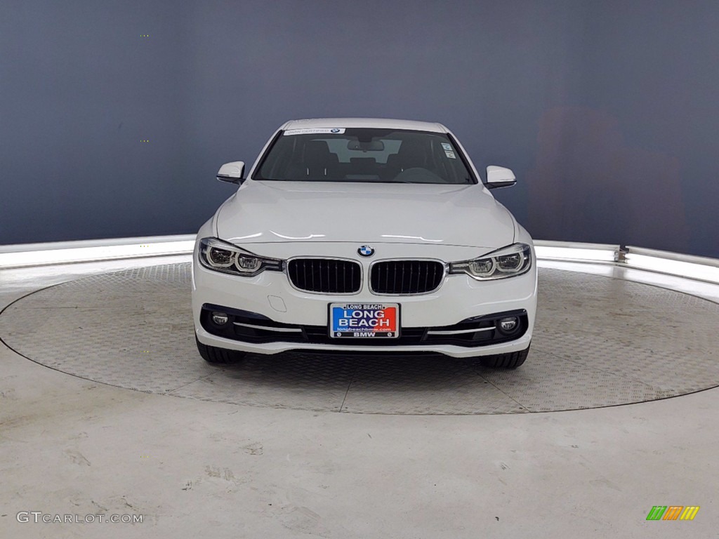 2018 3 Series 330i Sedan - Mineral White Metallic / Black photo #2