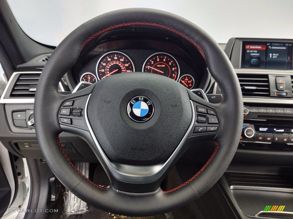 2018 3 Series 330i Sedan - Mineral White Metallic / Black photo #18