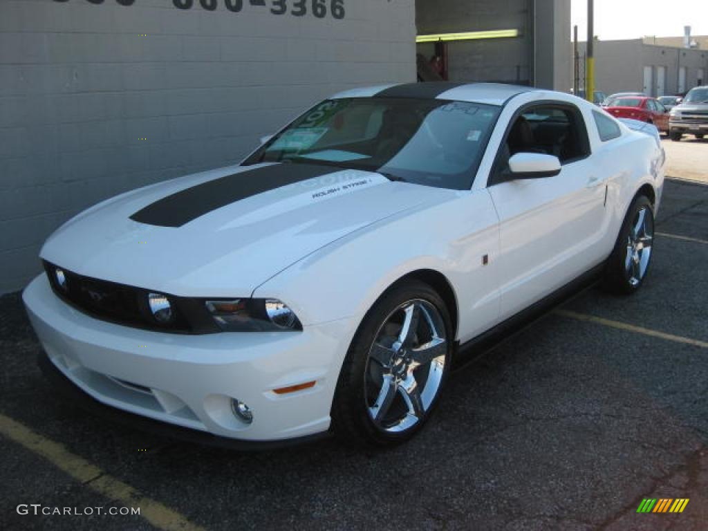 2010 Mustang Roush Stage 1 Coupe - Performance White / Charcoal Black photo #1