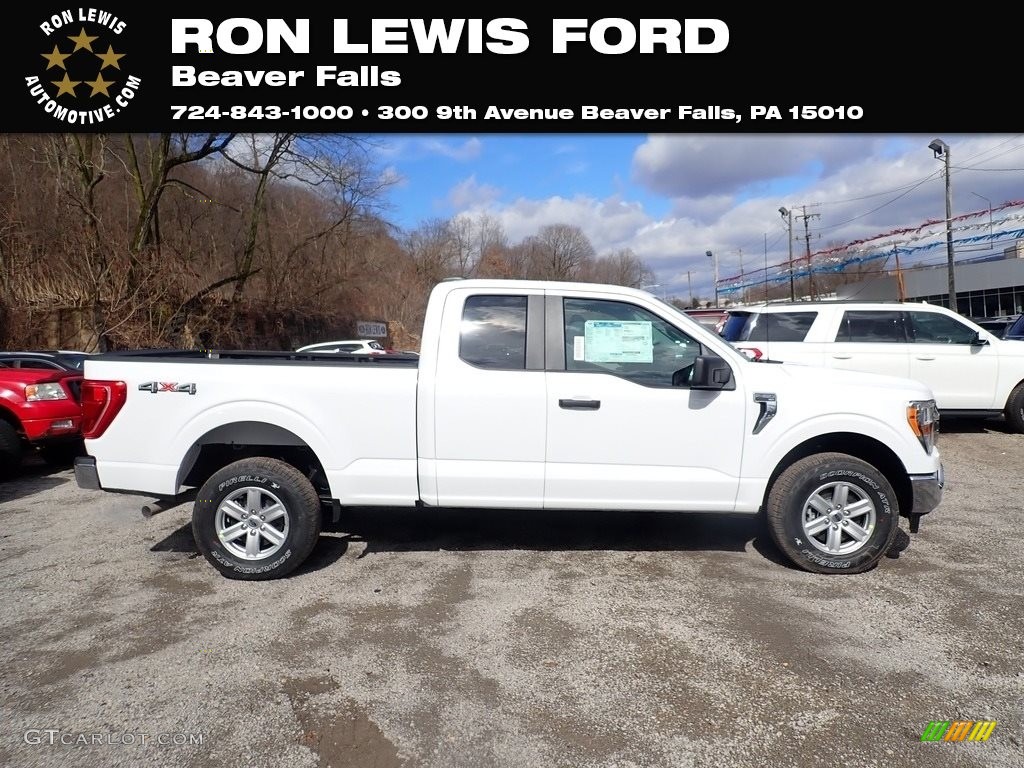 2021 F150 XLT SuperCab 4x4 - Oxford White / Medium Dark Slate photo #1