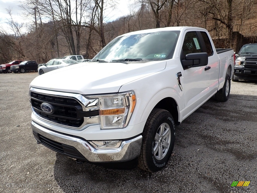 2021 F150 XLT SuperCab 4x4 - Oxford White / Medium Dark Slate photo #5