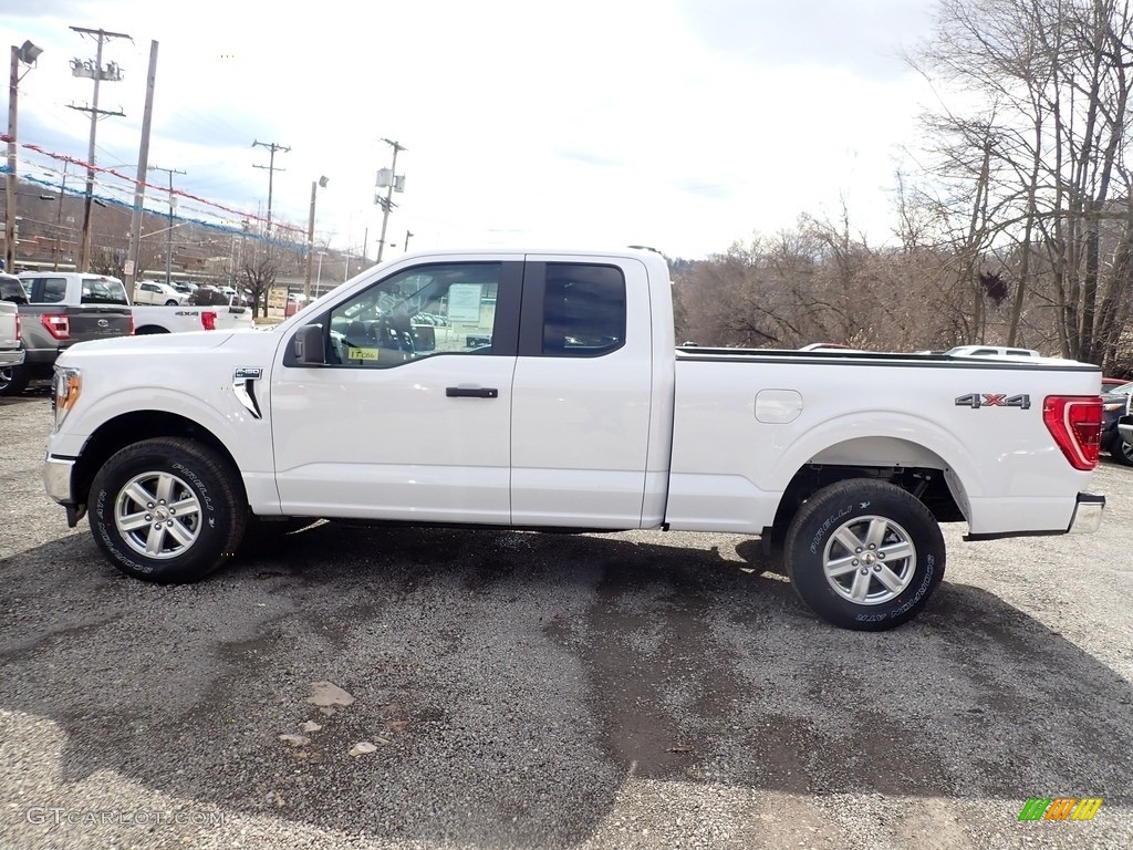 2021 F150 XLT SuperCab 4x4 - Oxford White / Medium Dark Slate photo #6