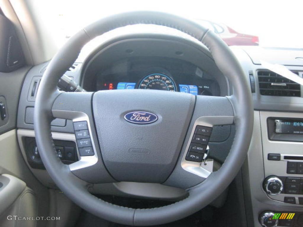 2010 Fusion Hybrid - White Platinum Tri-coat Metallic / Medium Light Stone photo #13