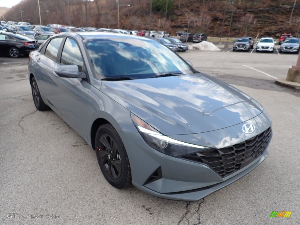2021 Elantra SEL - Electric Shadow / Medium Gray photo #3