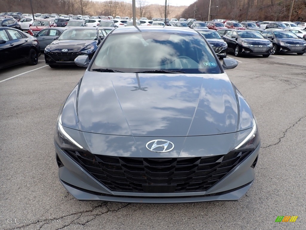 2021 Elantra SEL - Electric Shadow / Medium Gray photo #4