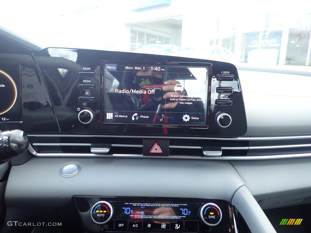 2021 Elantra SEL - Electric Shadow / Medium Gray photo #13