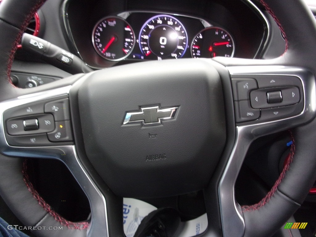2021 Chevrolet Blazer RS AWD Jet Black Steering Wheel Photo #141242570