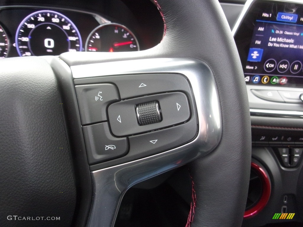 2021 Chevrolet Blazer RS AWD Jet Black Steering Wheel Photo #141242594