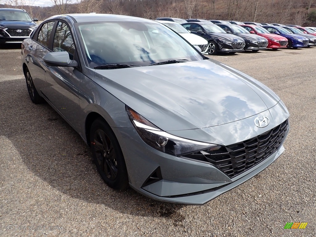 2021 Elantra SEL - Electric Shadow / Black photo #3