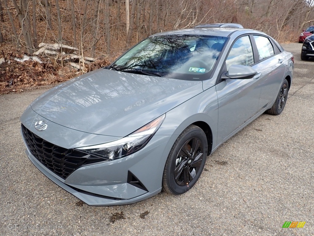 2021 Elantra SEL - Electric Shadow / Black photo #5