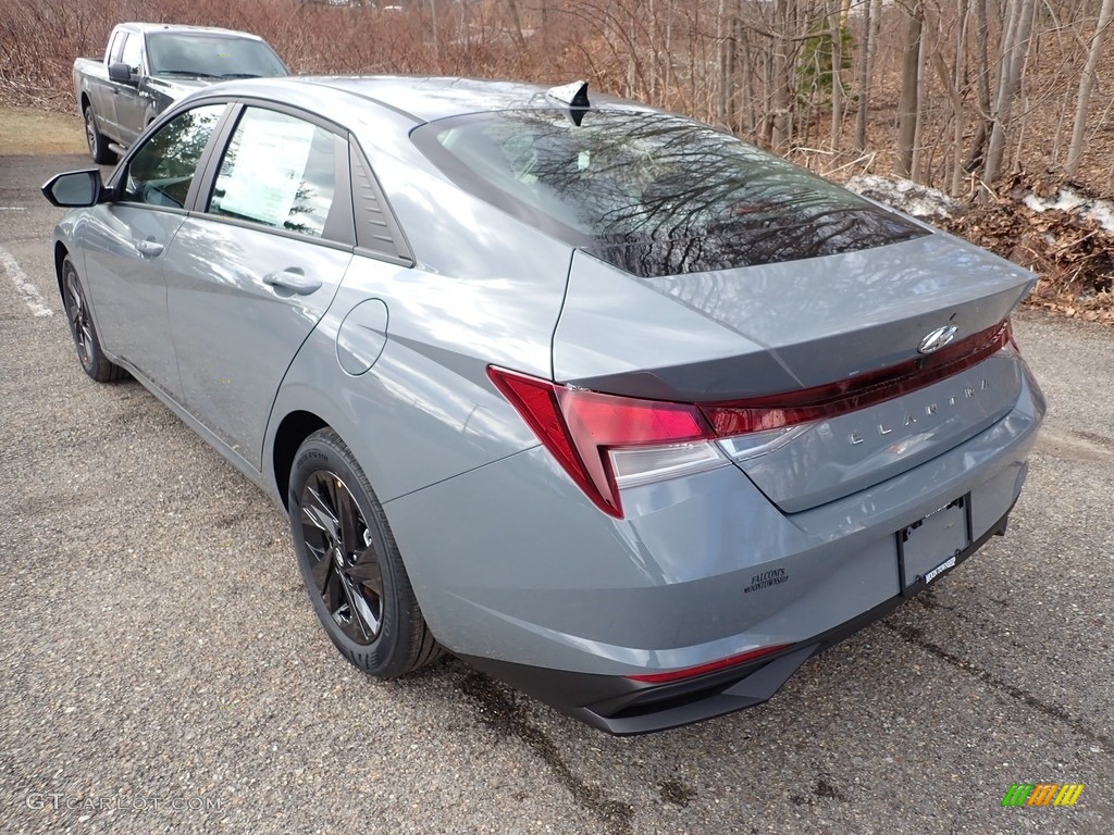 2021 Elantra SEL - Electric Shadow / Black photo #6