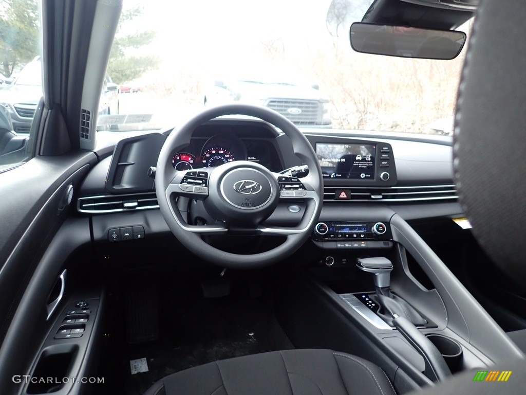2021 Elantra SEL - Electric Shadow / Black photo #9