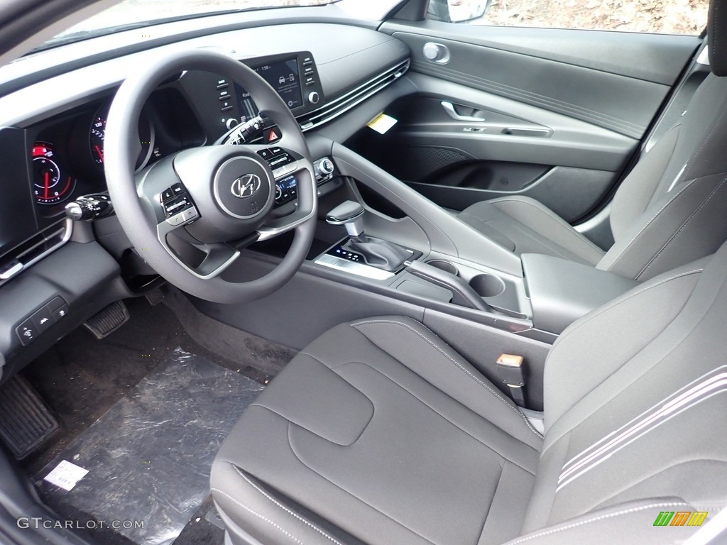 2021 Elantra SEL - Electric Shadow / Black photo #11
