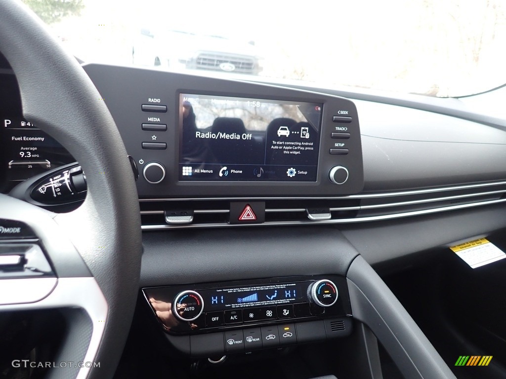 2021 Elantra SEL - Electric Shadow / Black photo #13