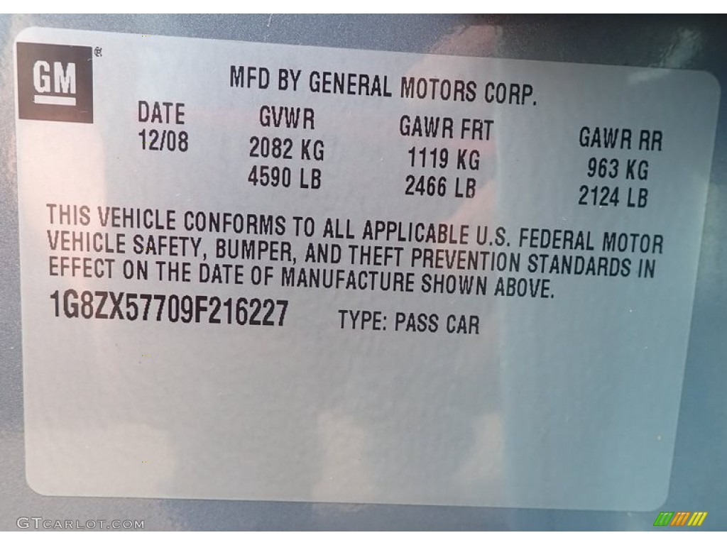 2009 Aura XR V6 - Quicksilver / Gray photo #42