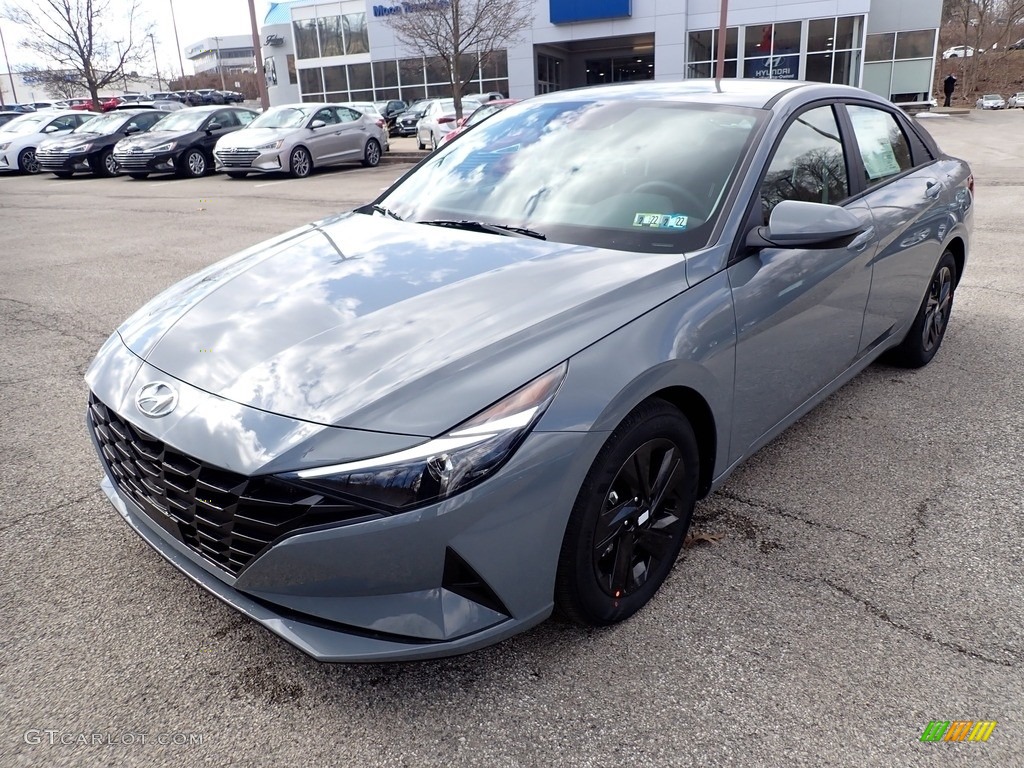 2021 Elantra SEL - Electric Shadow / Black photo #5