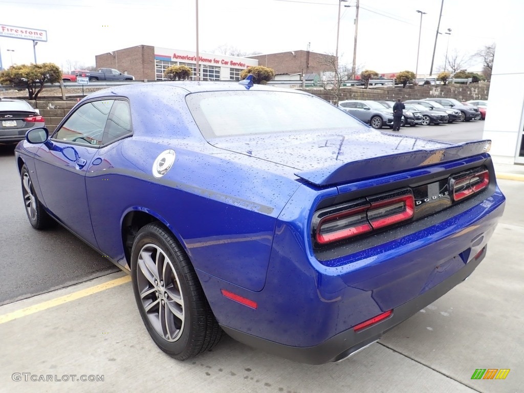 2018 Challenger GT AWD - B5 Blue Pearl / Black/Ruby Red photo #3