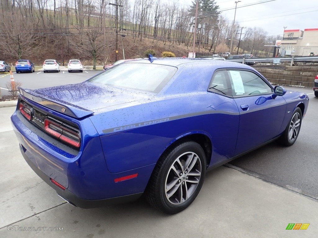 2018 Challenger GT AWD - B5 Blue Pearl / Black/Ruby Red photo #6