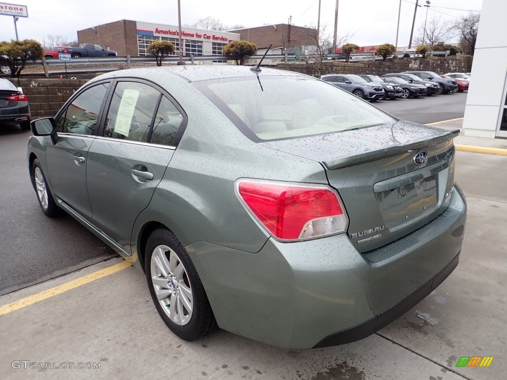 2016 Impreza 2.0i Premium 4-door - Jasmine Green Metallic / Ivory photo #3