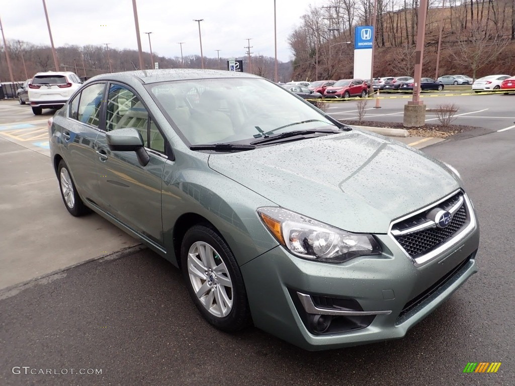 2016 Impreza 2.0i Premium 4-door - Jasmine Green Metallic / Ivory photo #7