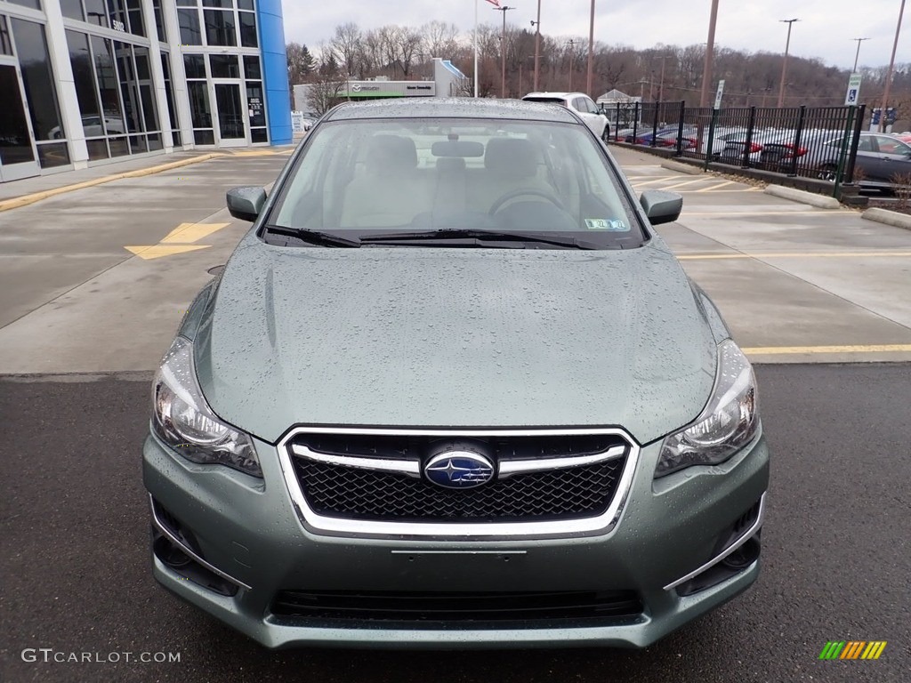 2016 Impreza 2.0i Premium 4-door - Jasmine Green Metallic / Ivory photo #8